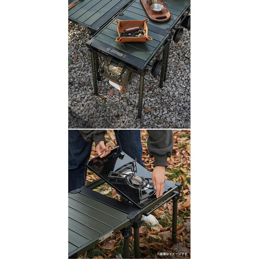 KZM OUTDOOR カズミ アウトドア フィールドトップストーブテーブル オリーブカーキ 折りたたみ 3段階 コンパクト 収納 アウトドア キャンプ 収納袋 イベント |  | 14