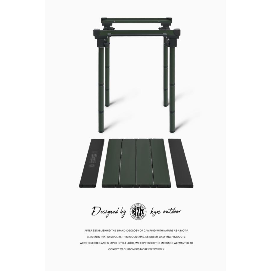 KZM OUTDOOR カズミ アウトドア フィールドトップストーブテーブル オリーブカーキ 折りたたみ 3段階 コンパクト 収納 アウトドア キャンプ 収納袋 イベント |  | 05