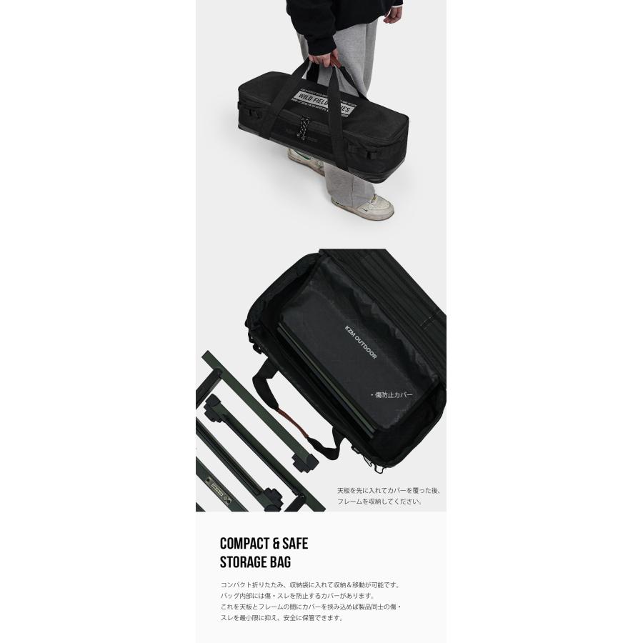 KZM フィールドトップテーブル Sサイズ 折りたたみ 3段階 コンパクト 収納 アウトドア キャンプ 収納袋 便利 イベント 夏 フェス レジャー 防災 避難用 おしゃれ |  | 13