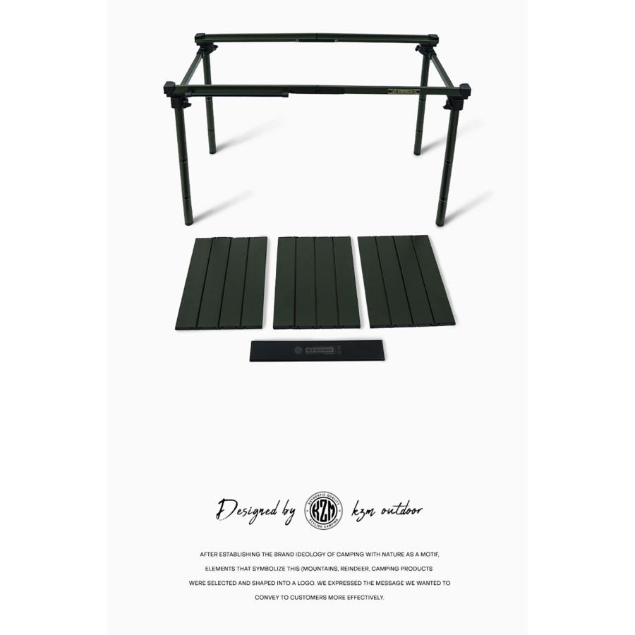 KZM フィールドトップテーブル Sサイズ 折りたたみ 3段階 コンパクト 収納 アウトドア キャンプ 収納袋 便利 イベント 夏 フェス レジャー 防災 避難用 おしゃれ |  | 05