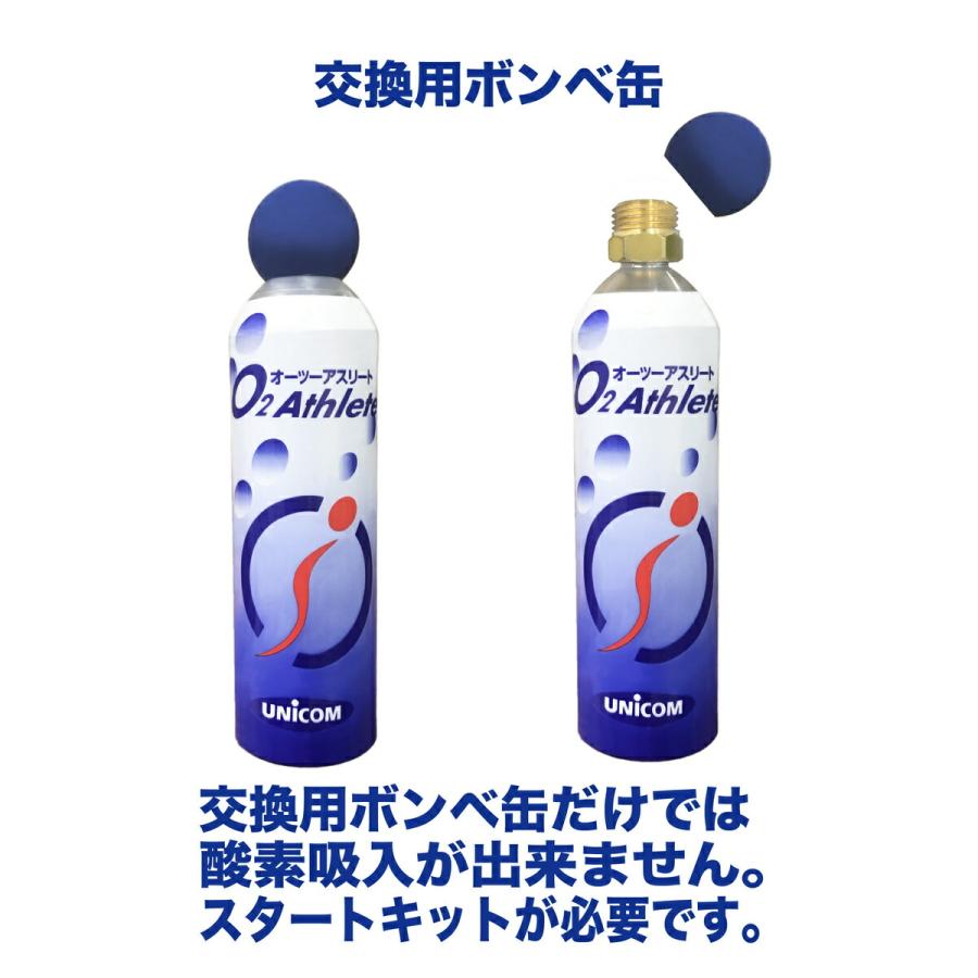 ユニコム UNICOM 02Athlete 交換用ボンベ缶 便利な詰め替え用 【3本セット】 登山用 防災用 軽量 携帯に便利 コンパクト酸素吸入 花粉対策 鼻詰まり 携帯酸素 |  | 01