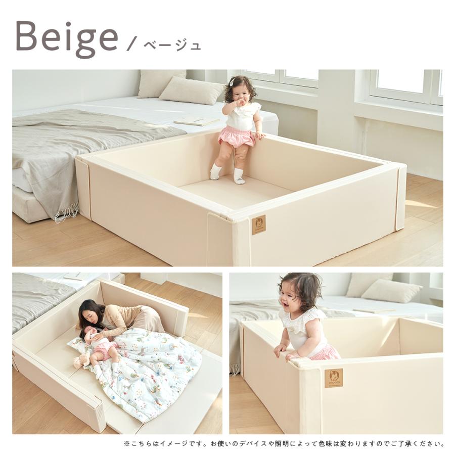 美品 ★ ベビーベッド ベビー用 マット サークル 抗菌 サークルマット 120×140×40cm ベビーサークル 折りたたみ プレイ
