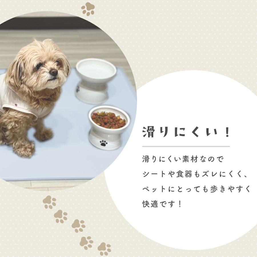 ペットシーツ Sサイズ 62×42cmペットマット シリコン シリコンペットマット 犬 猫 おしっこシーツ 滑りにくい クッションマット 犬 防水 滑り止め ペット |  | 08
