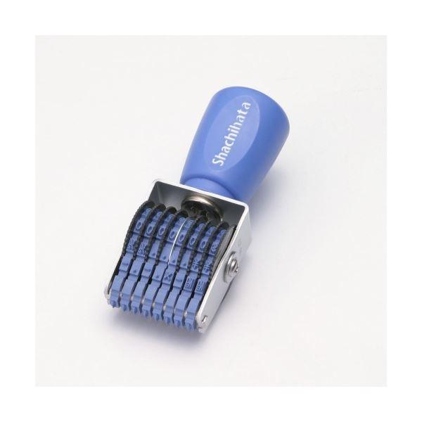 (まとめ) シヤチハタ 回転ゴム印 エルゴグリップ欧文8連 6号 ゴシック体 CF86G 1個 (×3)