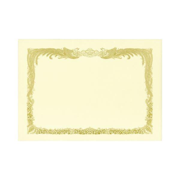 プリンター | (まとめ) TANOSEE 賞状用紙 クリーム A4 タテ書用 業務用パック 1ケース(100枚) (×5)
