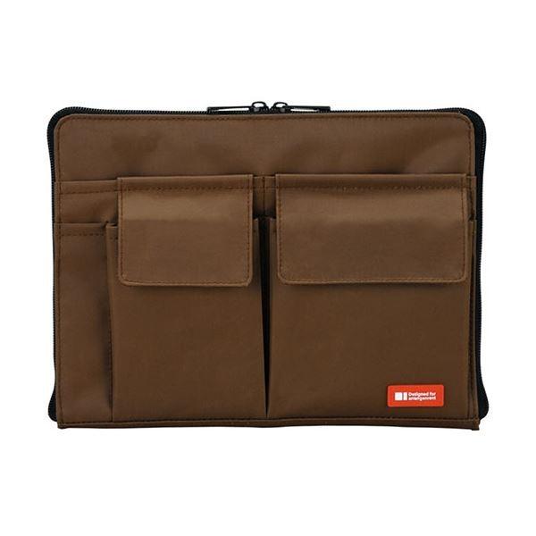 (まとめ) リヒトラブ バック・イン・バッグ A5茶 A75539 1個 (×10)