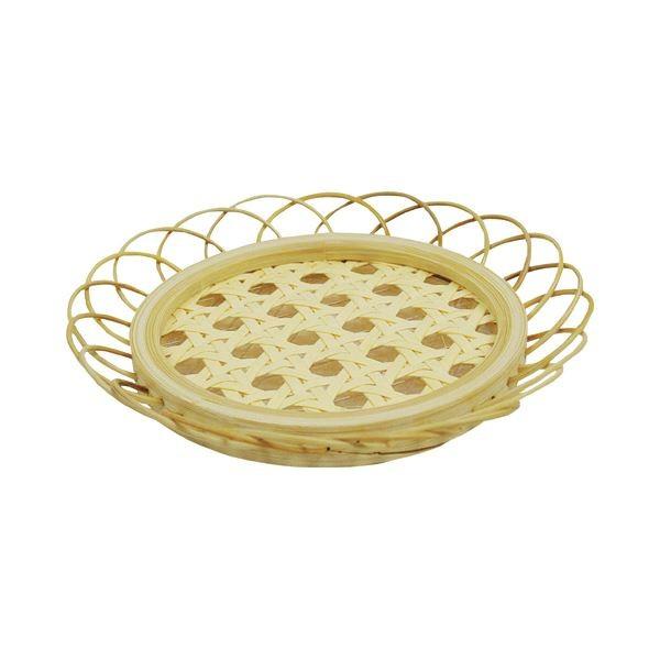 (まとめ) まるき 竹コースター 六つ目 1パック(10枚) (×10)