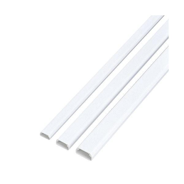 (まとめ) エレコム フラットモール テープ付 幅22mm×長さ1m ホワイト LDGAF2/WH 1本 (×30)