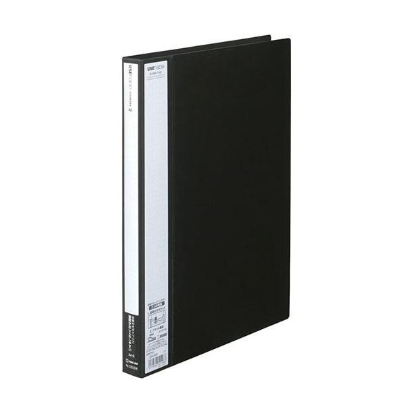 (まとめ) キングジム ユーズナブルクリアーファイル A4タテ 40ポケット 背幅24mm 黒 133USWクロ 1冊 (×30)
