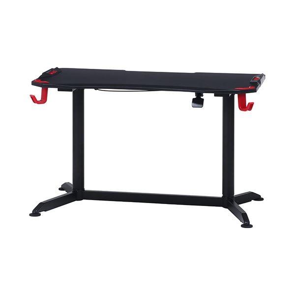ゲーミングデスク ワークデスク 約幅120cm アルミ PRO01 レッド 天板高