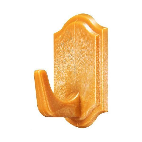 デラックス 木目フック (ブラウン 3個入り) 耐荷重1.5kg (120個セット) レック