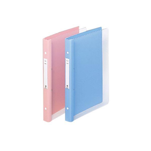 リヒトラブメディカルサポートブック・クリヤー A4タテ 4穴 背幅31mm ピンク HB6675 1(10冊)