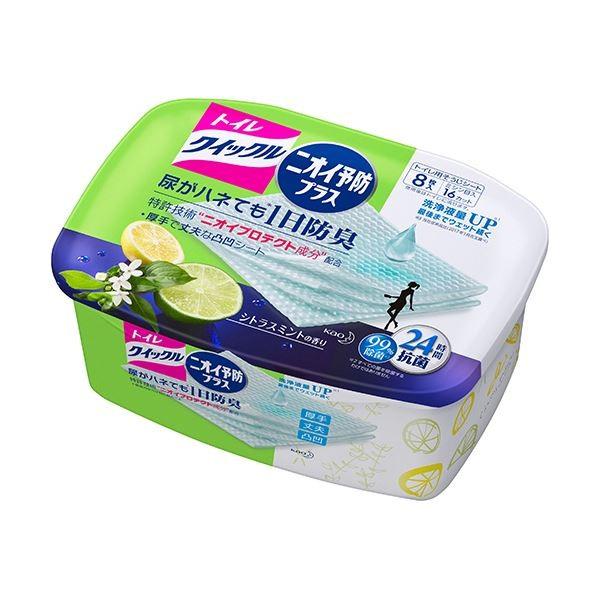 まとめ 花王 トイレ用品 ご注意事項 この商品は商品名に記載のとおり でお届けします 床 壁 便器の裏など尿ハネの気になる所を拭いておけ Ds まとめ 花王 トイレクイックル ニオイ予防プラスシトラスミント 本体 トイレ洗剤 Arinkurin Shop 1個 8枚