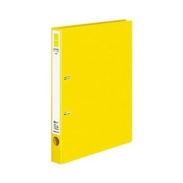 (まとめ)コクヨ Dリングファイル(ER)A4タテ 2穴 200枚収容 背幅34mm 黄 フUDR420Y 1(10冊)(×3)