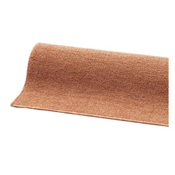 防音 ラグマット/絨毯 (本間8畳 約382×382cm ブラウン) 洗える 撥水 抗菌防臭 フリーカット可能 不織布 日本製