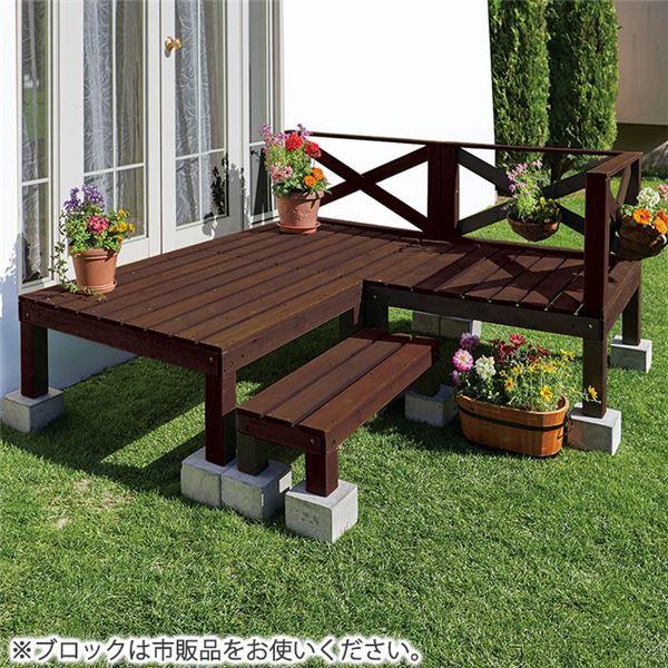 絶対一番安い ウッドデッキ 6点セット レギュラータイプ ダークブラウン デッキ幅90cm 木製 杉材 組立品 ガーデニング用品 値引 Www Thedailyspud Com