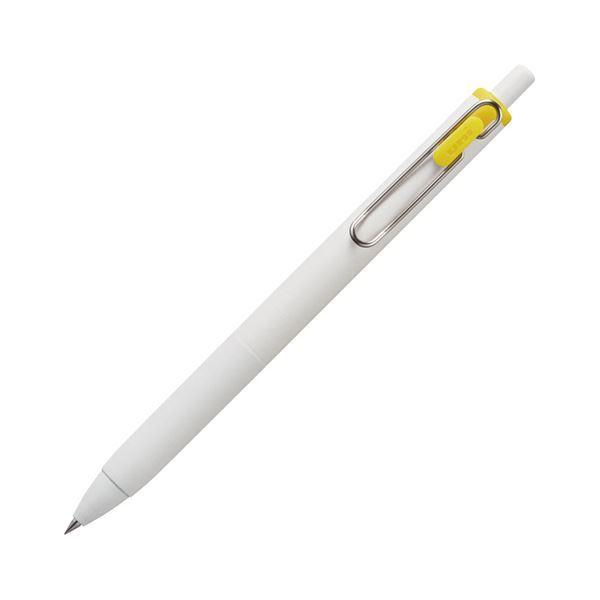 低価格の (まとめ)三菱鉛筆 ゲルインクボールペン ユニボール ワン 0.38mm イエロー (軸色：オフホワイト) UMNS38.2 1本 (×30) 万年筆