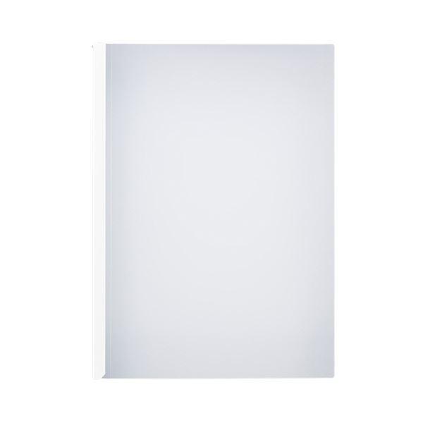 (まとめ)TANOSEE 薄型スリムレールホルダー A4タテ 10枚とじ 白 1(150冊：30冊×5パック) (×3)