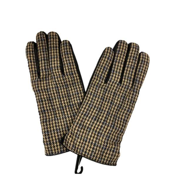 レディースファッション サイズ変更オプション 手袋 トラッド メンズ 千鳥 ベージュ ブルー サイドスリット Opjnpvdcbw Www Robertgillow Co Uk