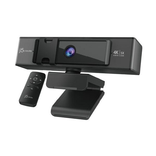 j5 Create 4Kリモコン付き5倍ズームWebカメラ ブラック JVCU435 1台(11862円)