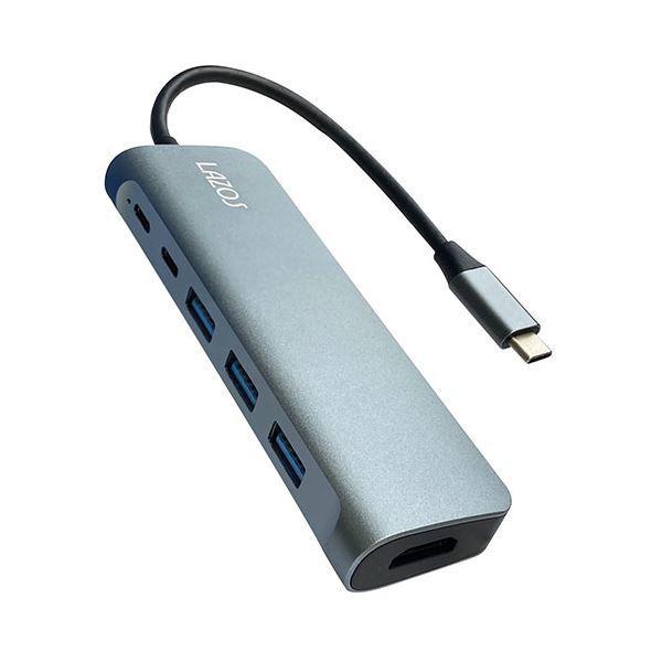 (5個セット) リーダーメディアテクノ TypeC変換アダプタ 8in1 LCH8X5