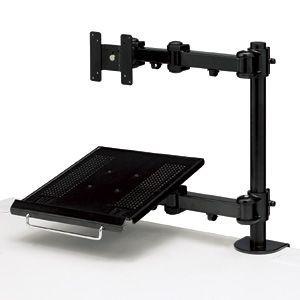 サンワサプライ デュアルシステムアーム(ノートPC台) CRLA602