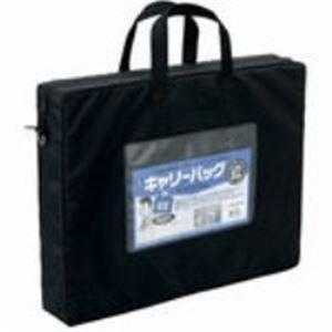 (まとめ)ミワックス キャリーバッグ CB550BK B4 マチ付 黒(×2)