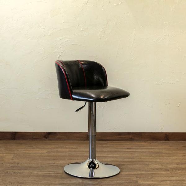 Fuga　ダイニングバーチェア　レッド ダイニングチェア | レトロ調ダイニングバーチェア/カウンターチェア