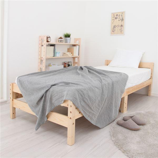 すのこベッド セミシングルロング 厚さ20cmポケットコイルマットレス