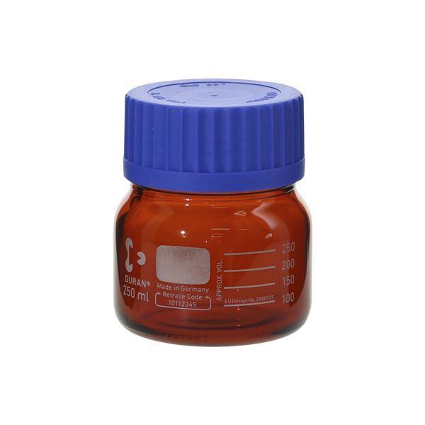 海外輸入 ねじ口びん 広口 茶褐色 青キャップ付 250ml a メーカー包装済 Vulkanvegas Derbyde Ae