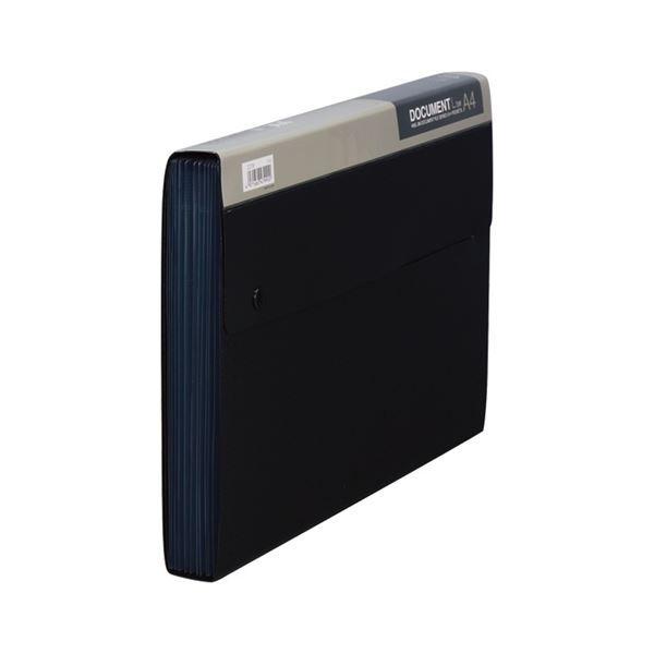 キングジム ドキュメントファイル A4・Lタイプ PP表紙 13ポケット 黒 2276 1(5冊)