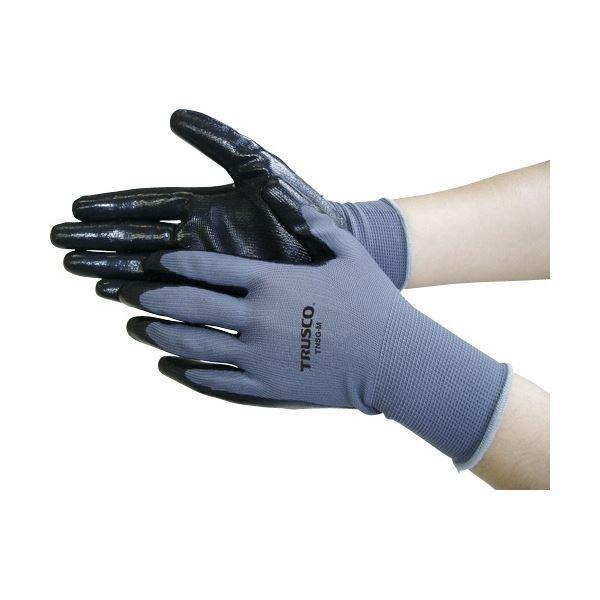 【新品】 ニトリル TRUSCO (まとめ) 背抜き手袋 (×50) 1双 TNSGM M 使い捨て手袋