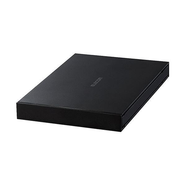 (まとめ)エレコム 外付けポータブルSSD500GB ブラック ESDEJ0500GBKR 1台(×3)