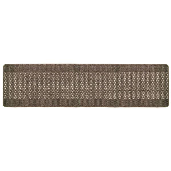 (3個セット) 洗いやすいキッチンマット/インテリアマット (約60cm×240cm) ブラウン ループタイプ 日本製 『優踏生』