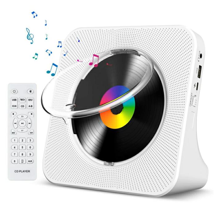 充電式　CDプレーヤー　Bluetoothスピーカー　ポータブル　リモコン付き CDプレーヤー bluetooth 充電式 給電式 ポータブルCDプレーヤー