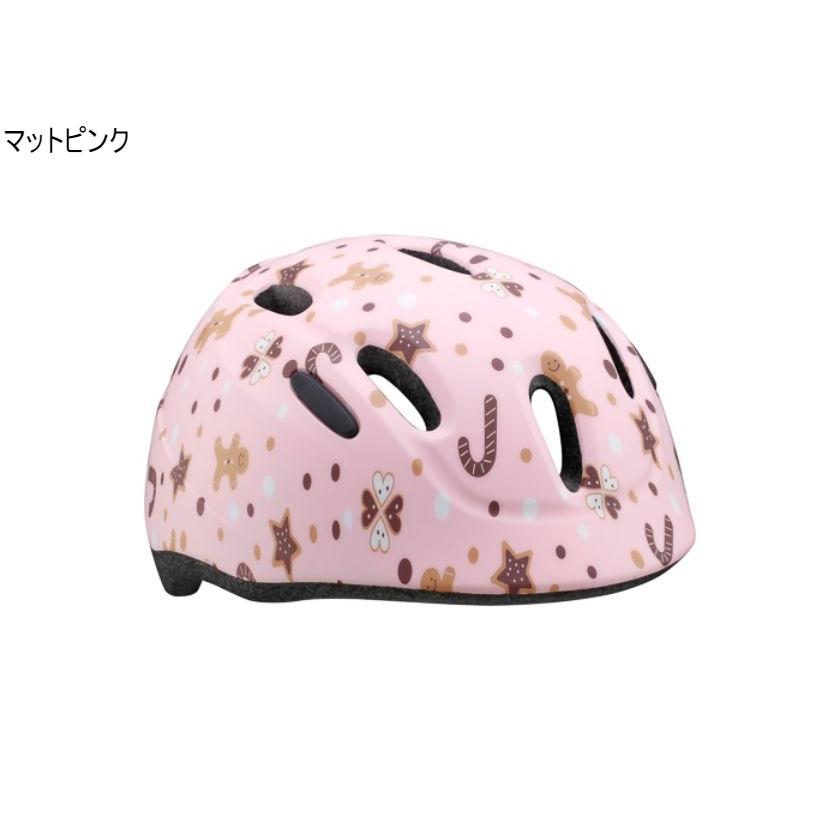 ヘルメット 子供 自転車 恐竜 ピンク 水玉 ドット マルチ 推奨年齢1-3