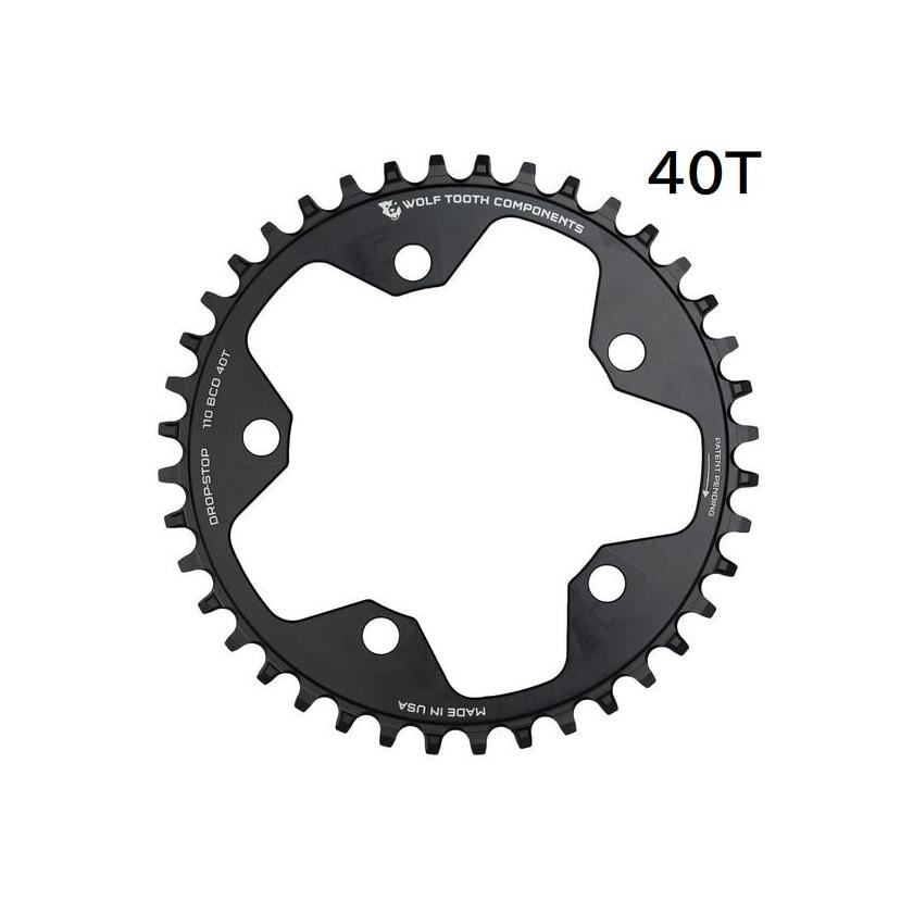 Wolf Tooth ウルフトゥース 110 BCD 5 Bolt Chainring 40T compatible 