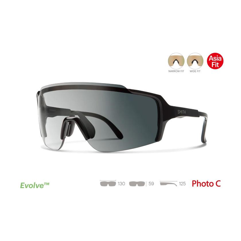 SMITH スミス サングラス Flywheel フライホイール Asia Fit Frame:Black Lens:Photochromic ...