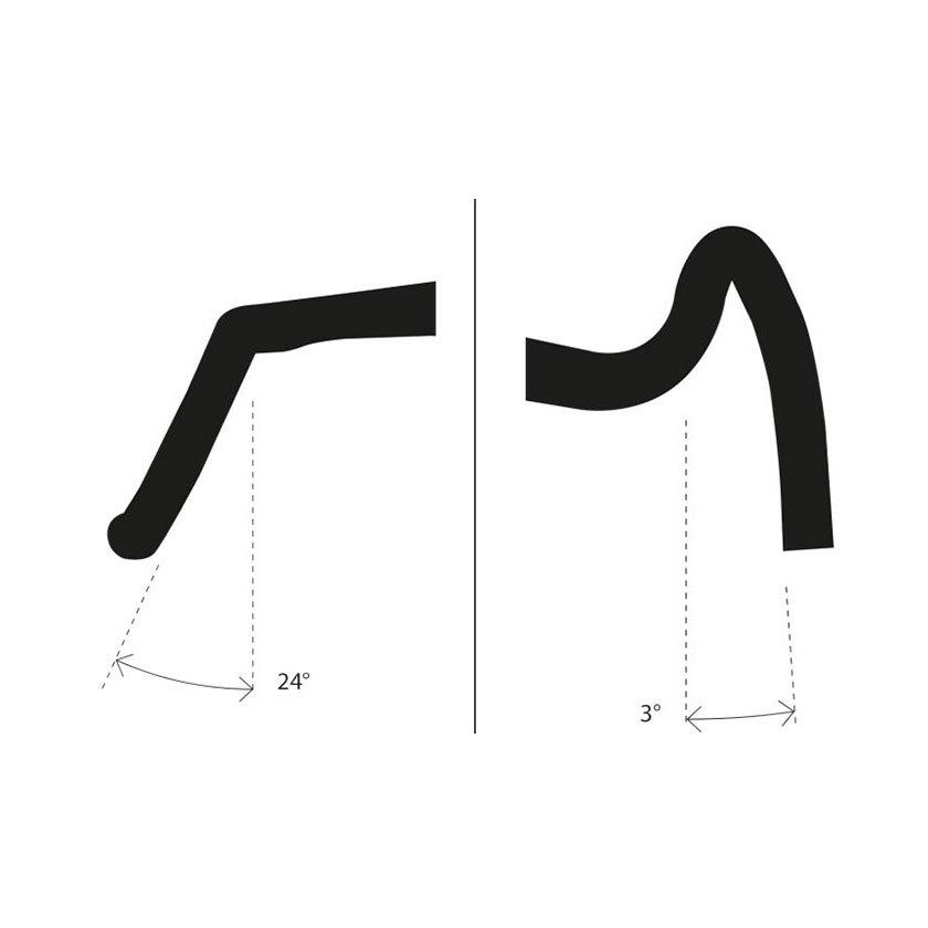 Deda da Gera Alloy Rhm 440 31,7 24 Alt. Manubrio 10 Al Sport, Nero (Nero), Taglia unica
