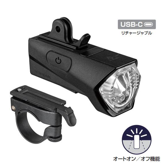 TOPEAK（トピーク） ホワイトライト 400 ヘッドライト マウント付属