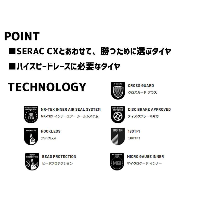 IRC 2本セット SERAC CX EDGE TLR X-GUARD シラク エッジ