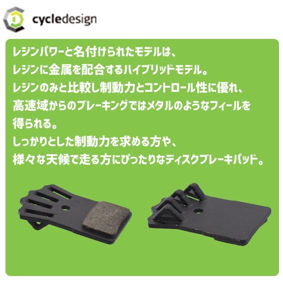 cycledesign サイクルデザイン フラットマウント用フィン付き レジン