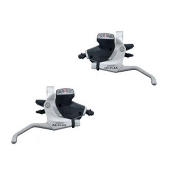 SHIMANO シマノ ST-M310 左右レバーセット 3X8S 2フィンガー Silver