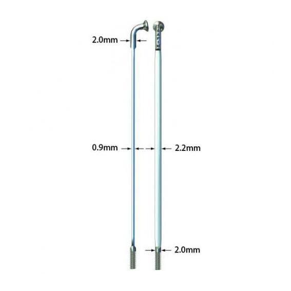 SAPIM サピム CX-RAY 14G 214mm シルバー 20本 自転車 ゆうパケット