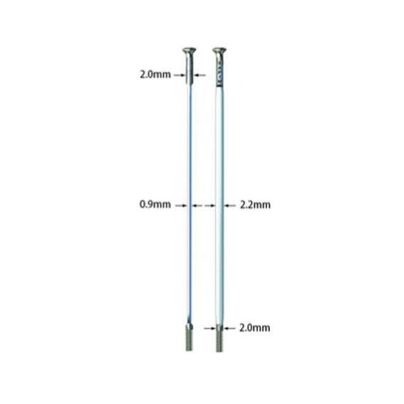 SAPIM サピム CX-RAY 14G ストレート 282mm シルバー 20本 自転車 ゆう