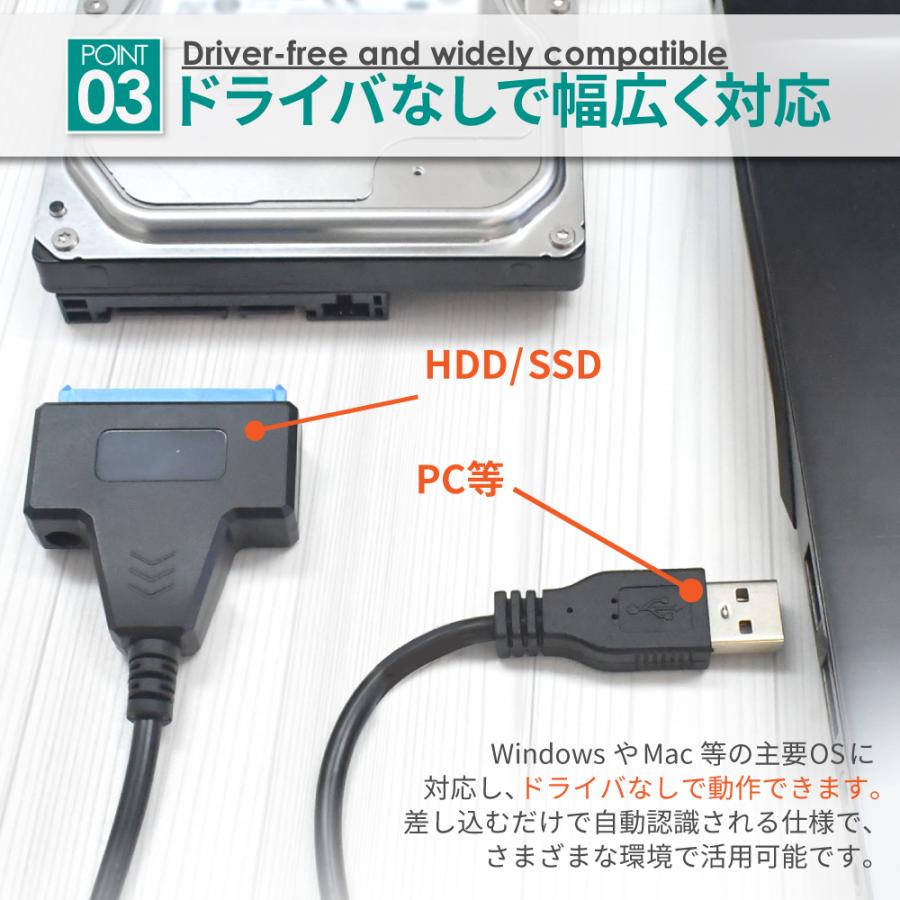 シズカウィル（shizukawill） SATA2 USB 変換ケーブル 2.5インチ SSD