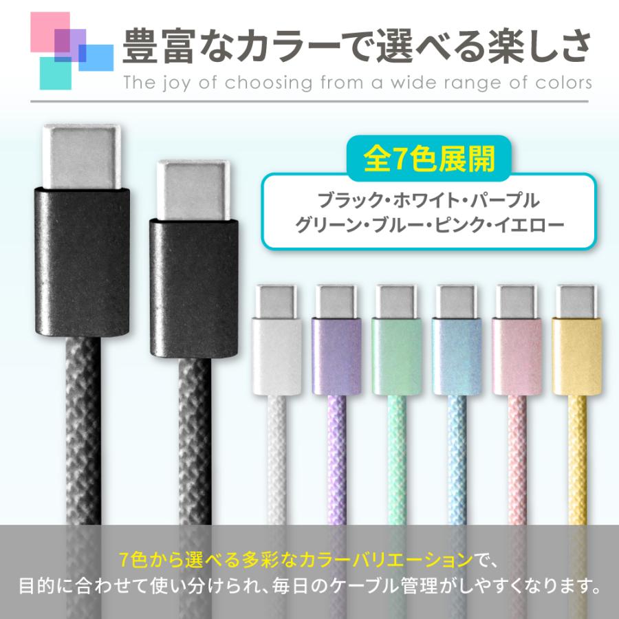 シズカウィル（shizukawill） Type-C ケーブル タイプc 充電ケーブル