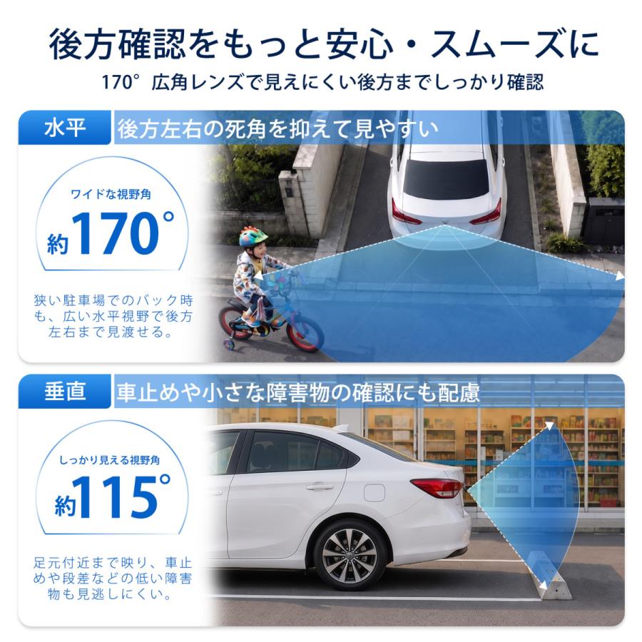 PORMIDO バックカメラ AHD 1080P 200万画素 リアカメラ CMOSセンサー