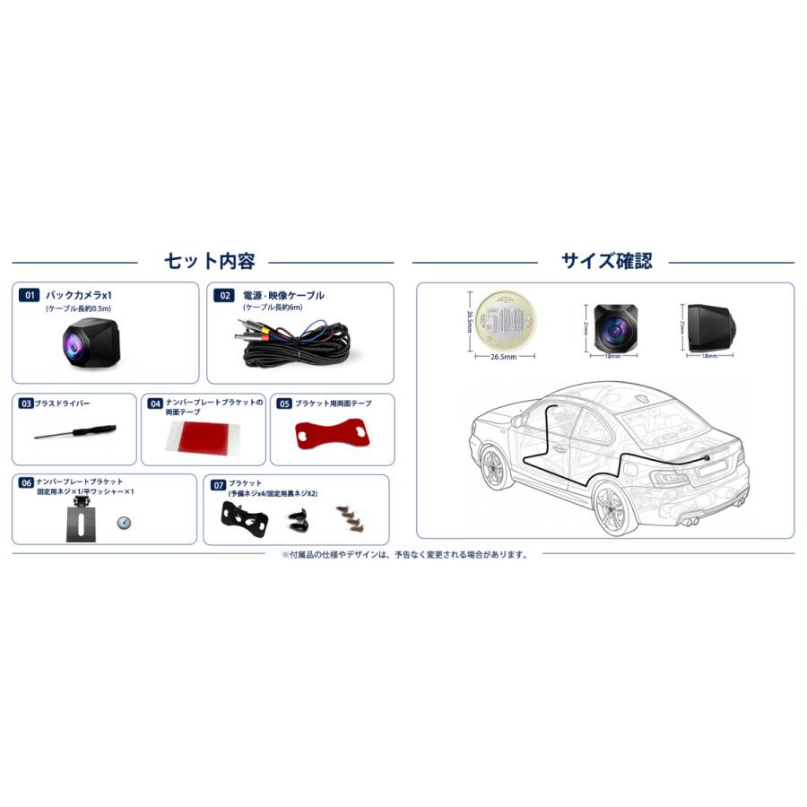 PORMIDO バックカメラ AHD 1080P 200万画素 リアカメラ CMOSセンサー