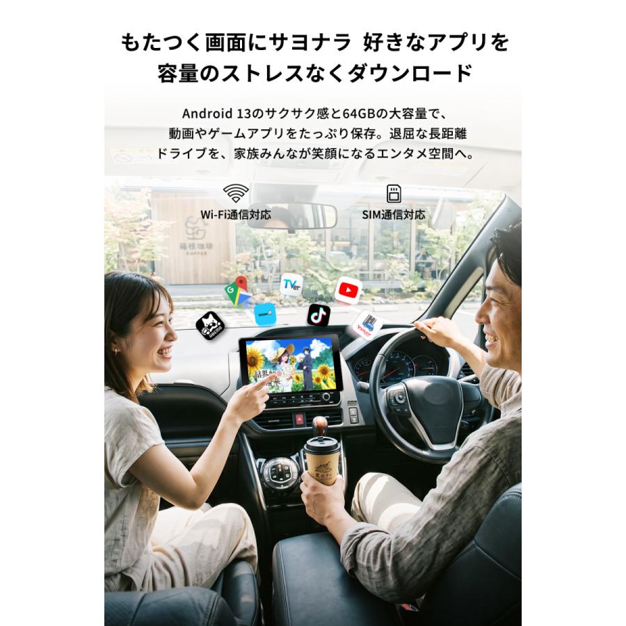 PORMIDO ディスプレイオーディオ QCM6115 4GB+64GB 1din android13